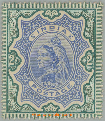 275070 - 1895 SG.107, Viktorie 2R colour trial ultramarine and green,