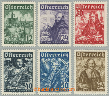 275076 - 1933 ANK.557-562, Katolíci 12gr-64gr; bezvadná kvalita, ka