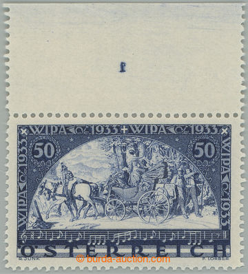 275080 - 1933 ANK.555, WIPA 50gr bílý papír, krajový kus s Platte