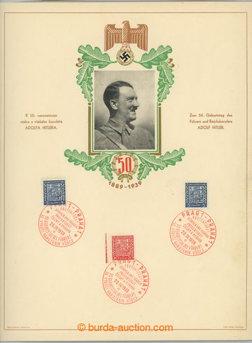 275094 - 1939 PR3, PRAHA / 50. výročí narozenin vůdce, pamětní 