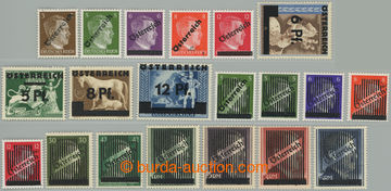 275105 - 1945 ANK.674-692 a 693-696; Provizorní přetisky Graz kompl