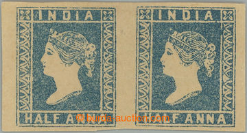 275111 - 1854 SG.2, 2-páska Viktorie ½ Anna kresba 1, DIE I. blue; 