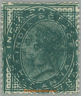 275113 - 1882 SG.85a, Viktorie ½ Anna blue-green, DVOJITÝ TISK (dou