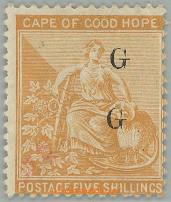 275116 - 1878 GRIGUALAND / SG.29a, Alegorie 5Sh s DVOJITÝM přetiske