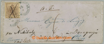 275121 - 1850 dopis vyfr. zn. Znak 6Kr III. typ MP se škrtem pera a 