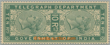 275126 - 1869 SG.T14, Viktorie - Telegrafní 10Rp zelená, DIE II; mi