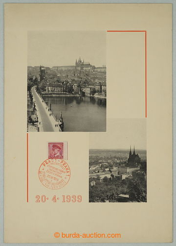 275130 - 1939 PR3, PRAHA - BRNO, 50. narozeniny Vůdce, 20.4.1939, do