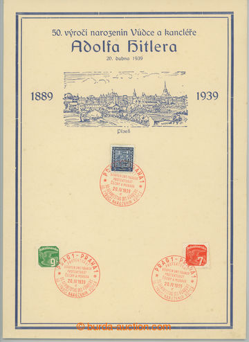 275134 - 1939 PR3, PRAHA – 50. výročí narození Vůdce, pamětn�
