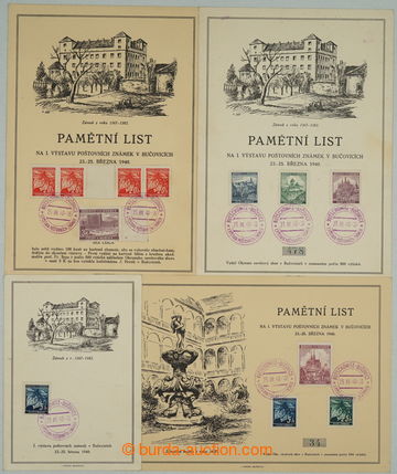 275157 - 1940 PR15, BUČOVICE/ I. výstava poštovních známek, sest