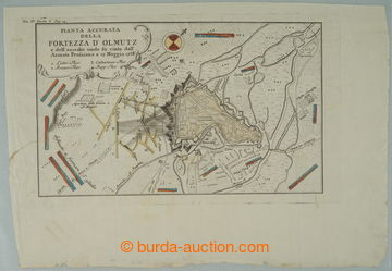 275179 - 1758 OLOMOUC / Pianta accurata della FORTEZZA D' OLMUTZ e de