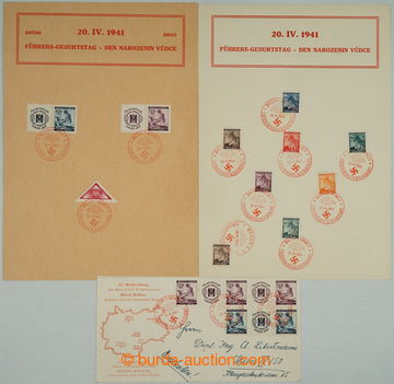 275188 - 1941 PR50, BRNO/ Den narození vůdce, sestava 2ks velkých 