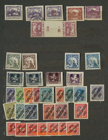 275208 - 1918-1939 [SBÍRKY]  PARTIE / razítkovaných i neupotřeben