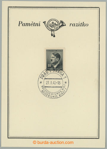 275212 - 1945 PR117, PRAHA 1/ Bolševismus nikdy!/ 27.I.45, otisk př