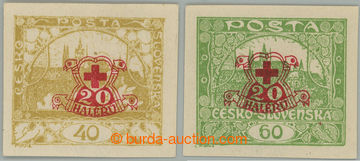 275213 -  Pof.170Nc-171Nc, 40h a 60h nezoubkované s přítiskem A; p