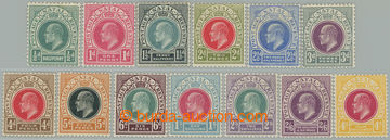 275223 - 1902-1903 SG.127-139, Edvard VII. ½P - 4Sh, průsvitka Crow