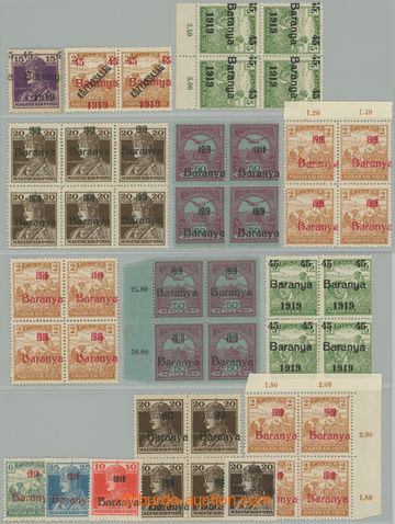 275225 - 1919 BARANYA / sestava 15ks zn. a bloků různých vydání 