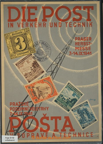 275228 - 1941 [SBÍRKY] PR75, PRAHA 1/ Pošta v dopravě a technice, 
