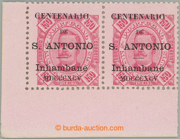 275230 - 1895 INHAMBANE / Mi.14, Carlos I. 150R růžová s přetiske