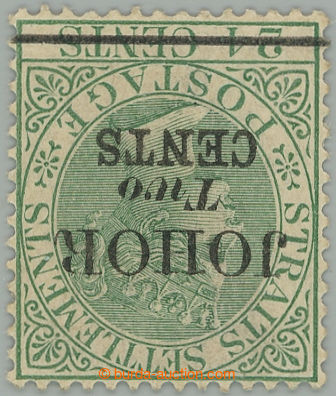 275239 - 1891 SG.18w, přetisková Viktorie 2c/24c zelená, průsvitk