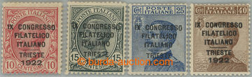 275253 - 1922 Mi.153-156, Filatelistický kongres TERST 10c - 40c; be