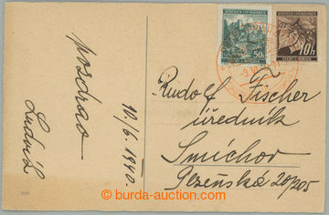 275254 - 1940 PRA1C, PRAG - PRAHA/ AUTOPOŠTA/ 9.VI.40/ 1d, XXVII. Pr