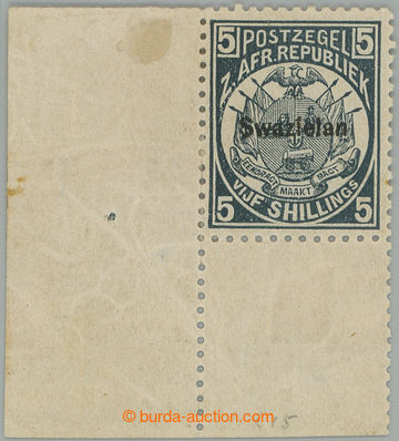 275258 - 1890 SG.8b, Znak 5Sh slate-blue s CHYBOTISKEM přetisku SWAZ