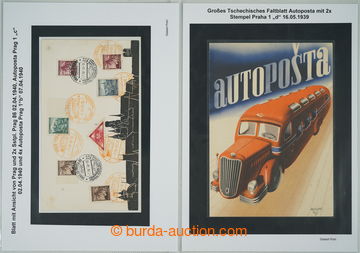 275259 - 1939-1941 [SBÍRKY] AUTOPOŠTA / sbírka celistvostí, pamě