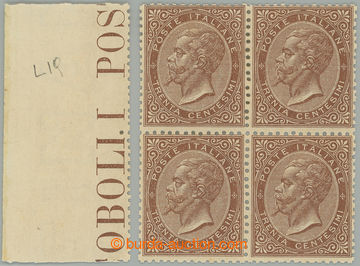 275261 - 1863 Sass.L19, Viktor Emanuel II. 30c hnědá, tisk De La Ru