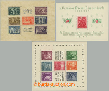 275271 - 1938 sestava 3 aršíků: Mi.Bl.2 - Bl.4; bezvadná kvalita,