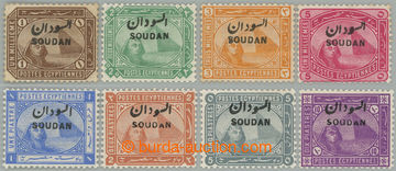 275284 - 1897 SG.1-9, přetiskové zn. Egypta 1m - 10Pia, přetisk SO