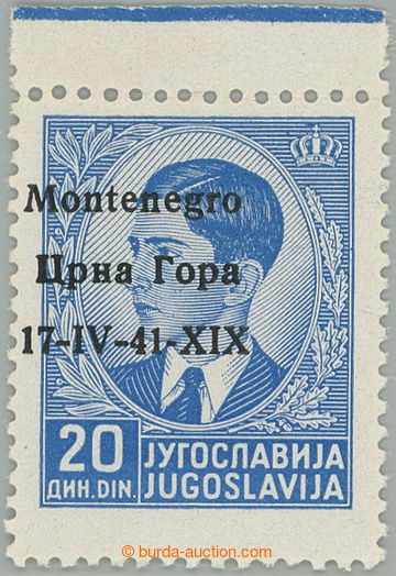 275303 - 1941 MONTENEGRO / italská okupace / Mi.13, přetisková Pet