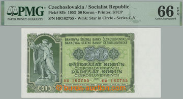 275312 - 1953 Ba.91b, 50Kčs 1953, série HR (Praha); certifikace zac