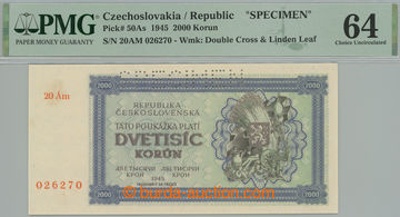 275319 - 1945 Ba.69b, 2000K 1945, série 20 Ám, perforace 1x SPECIME