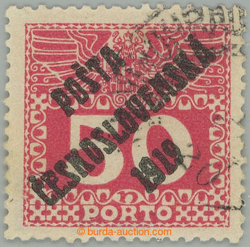 275360 -  Pof.71, Velké číslice 50h červená s částí DR KRÁL.