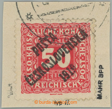 275362 -  Pof.79, Malé číslice 50h červená, na malém výstřiž