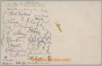 275374 - 1917 pohlednice s podpisy mnoha účastníků blíže nespec