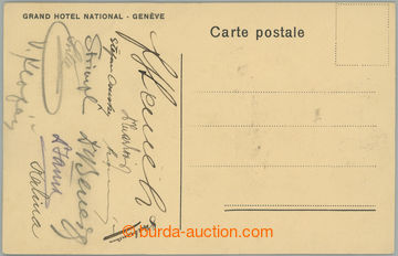 275375 - 1918 VZNIK ČSR / pohlednice s podpisy účastníků jednán