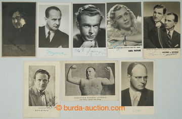 275378 -  SESTAVA / 8ks portrétních pohlednic převážně herců a
