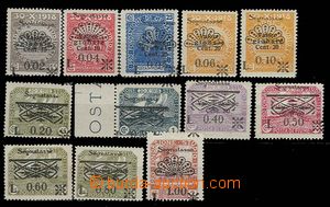 27538 - 1921 Mi.15-26, set postage-due stamps with overprint, hinged