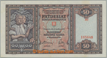 275384 - 1940 Ba.50, 50Ks 1940, série Mf, perforace SPECIMEN; bezvad