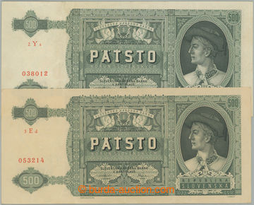 275390 - 1941 Ba.52, 500Ks 1941, 2ks, série 2Ys a 5Ed, obě perforac