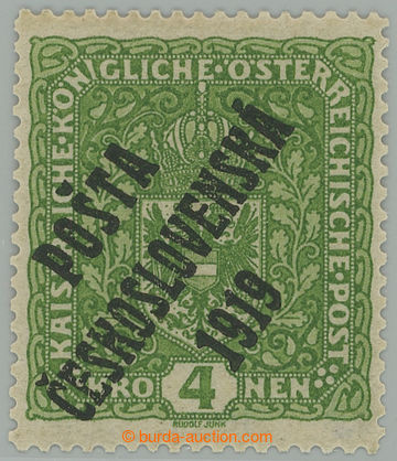 275412 -  Pof.50II, Znak 4K světle zelená, široká, přetisk II. t