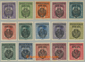 275415 -  Pof.RV22-36, Pražský přetisk II (velký znak) 3h - 1K, k