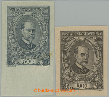 275422 -  Pof.141N-142N, 500h šedá a 1000h hnědá, nezoubkované z