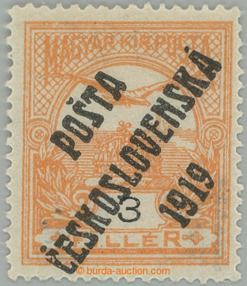 275442 -  Pof.91, 3f oranžová, II. typ; bez nálepky, vodorovné v�