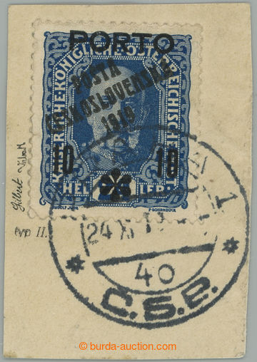 275446 -  Pof.85, Přetisk PORTO 10/24h modrá, II. typ, na malém v�