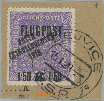 275466 -  Pof.52II, Letecká FLUGPOST 1.50K fialová, I. typ přetisk