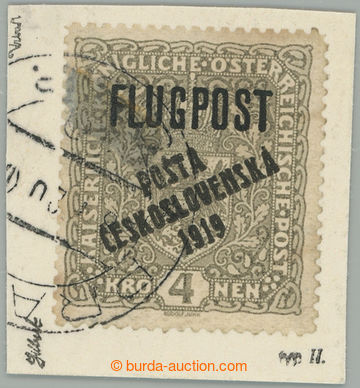 275467 -  Pof.54II, Letecká FLUGPOST 4K šedá / černá, II. typ p�