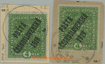 275474 -  Pof.50I, 50II, Znak 4K světle zelená, úzký a široký f
