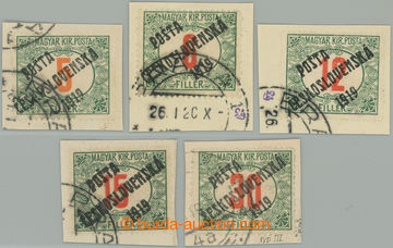 275488 -  Pof.133, 134, 136, 137, 139, Červené číslice 5f, 6f, 12